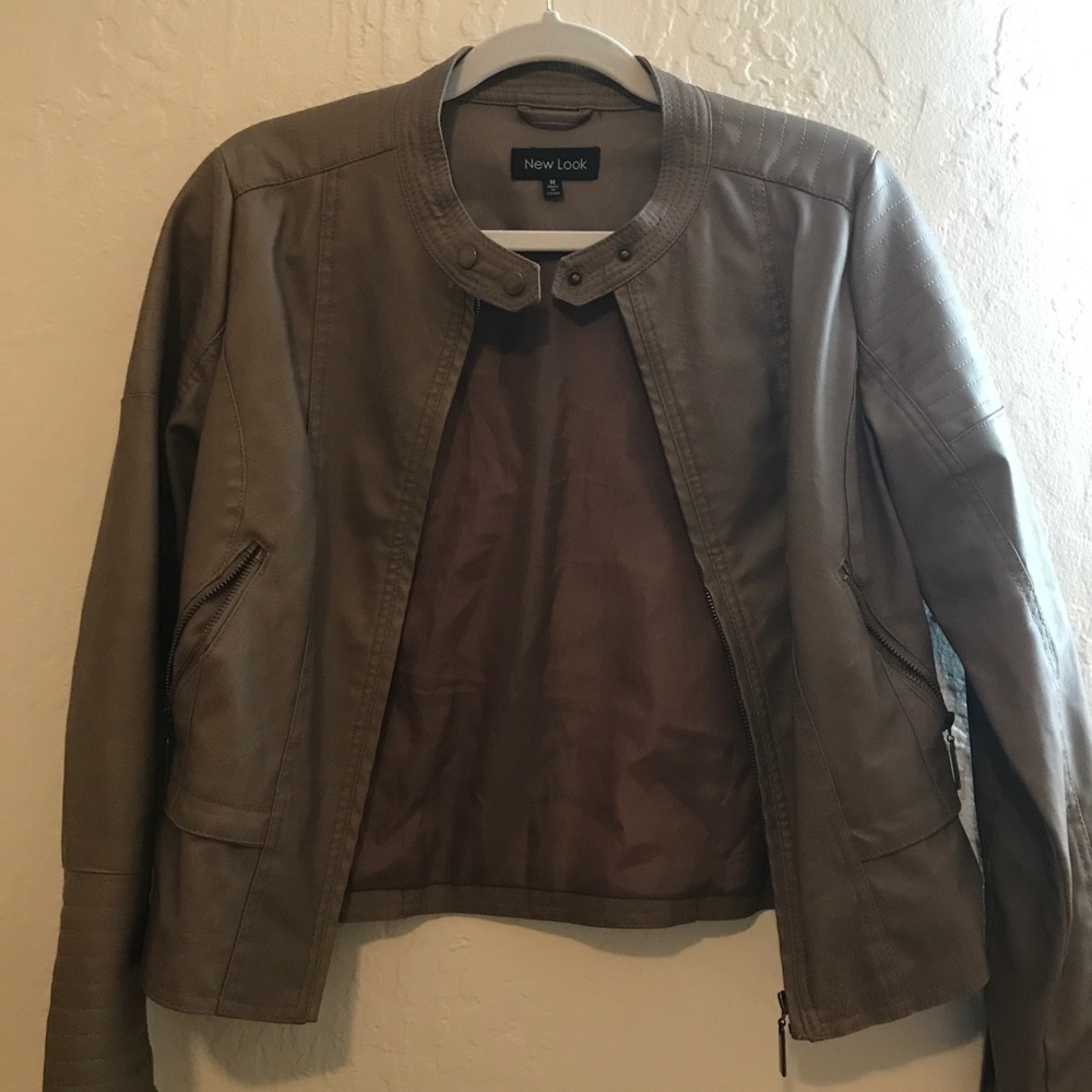 New Look Tan Leather Jacket